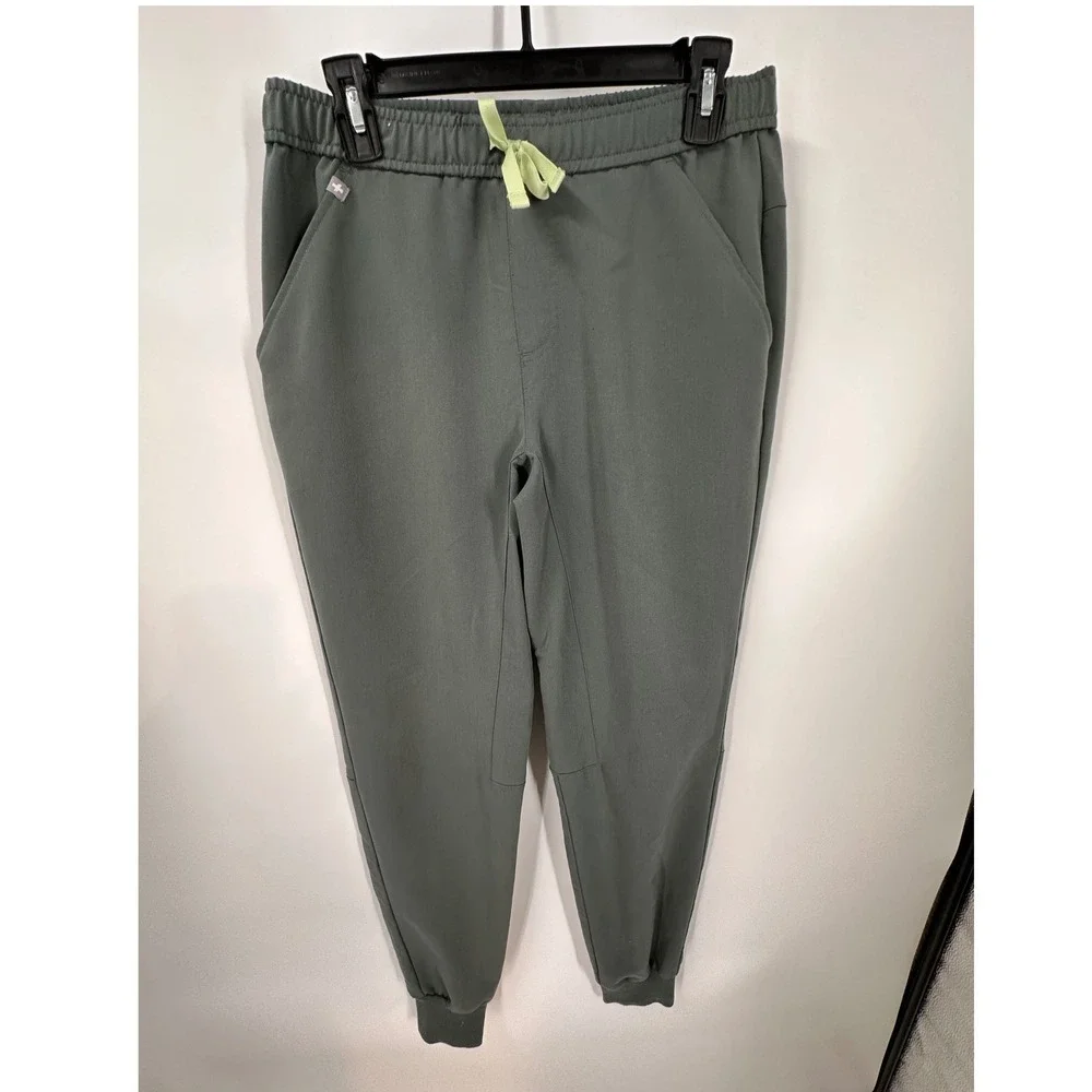 FIGS Tansen‎ Technical Mens Scrub Jogger Pants Graphite Green Small MXXSW2004